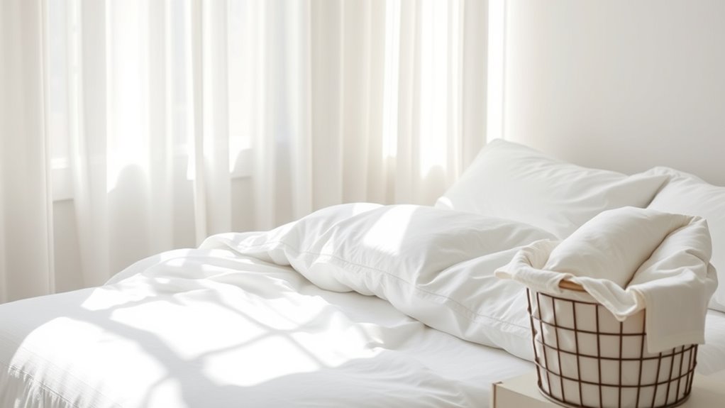 wash bedding and curtains