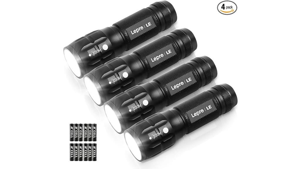 waterproof focusable led flashlights