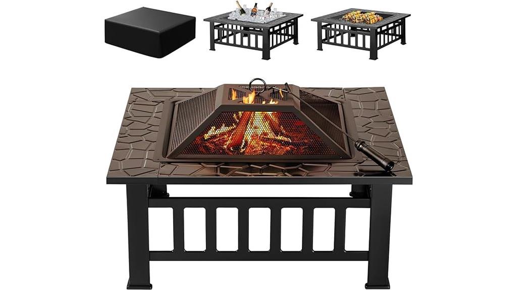 waterproof outdoor fire pit