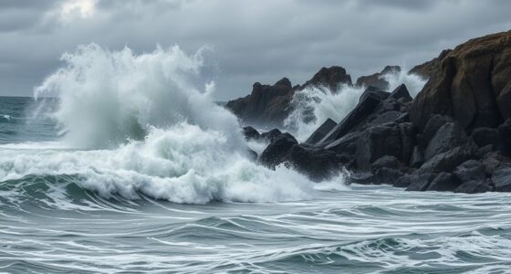 wave mitigation for wind sites