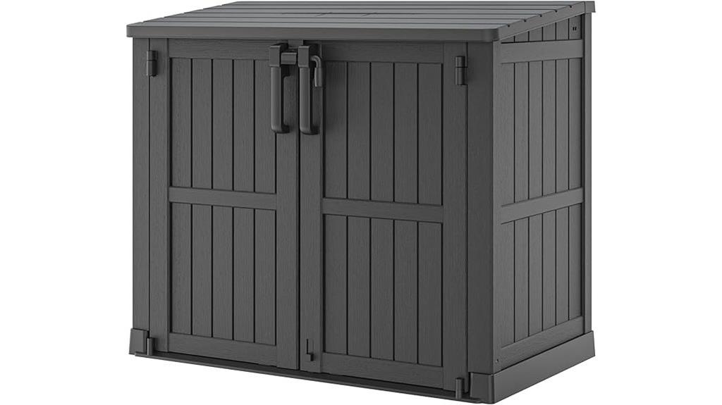 weatherproof resin garden shed