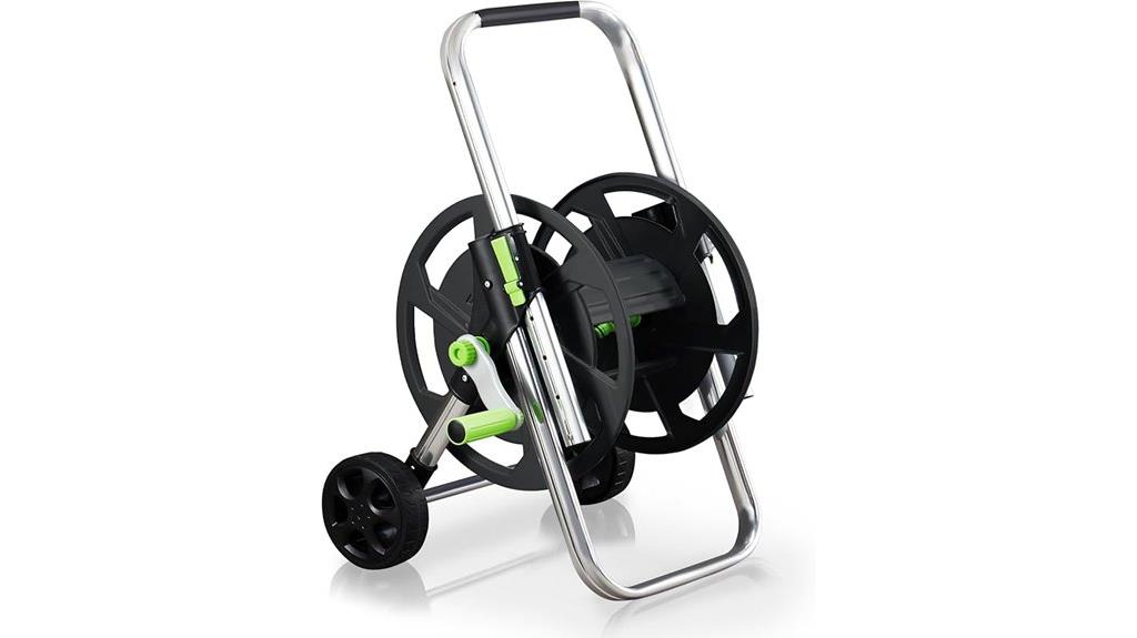 wheeled garden hose reel