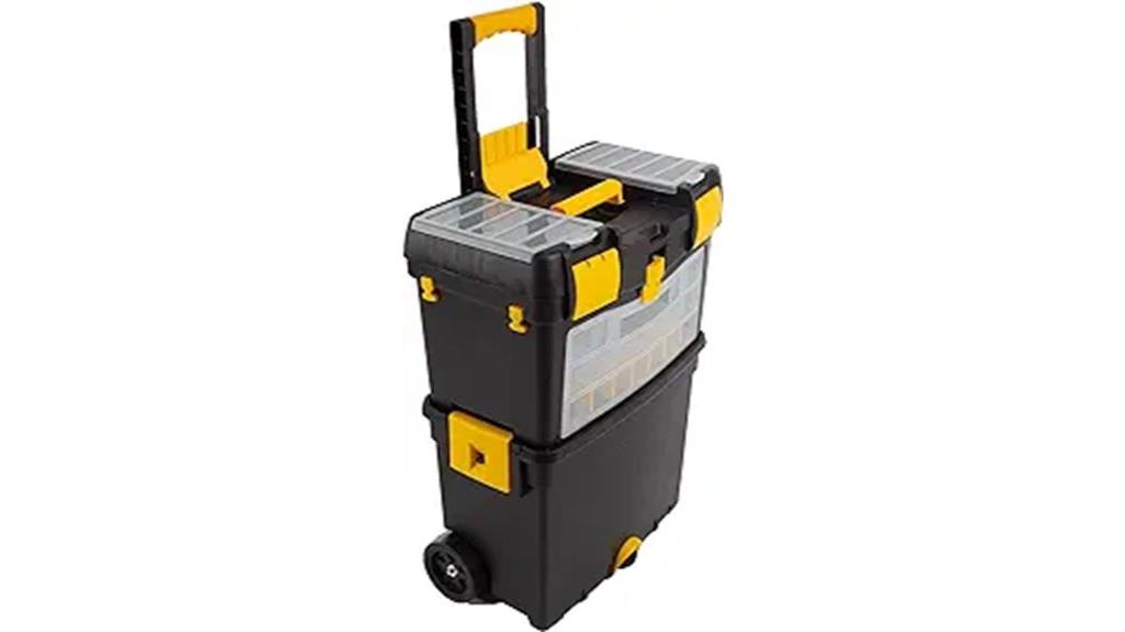 wheeled toolbox with removable top