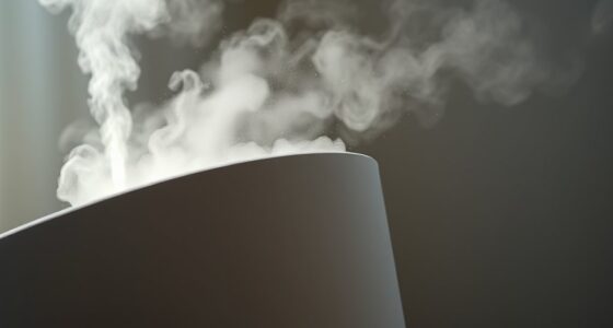 white dust from humidifiers