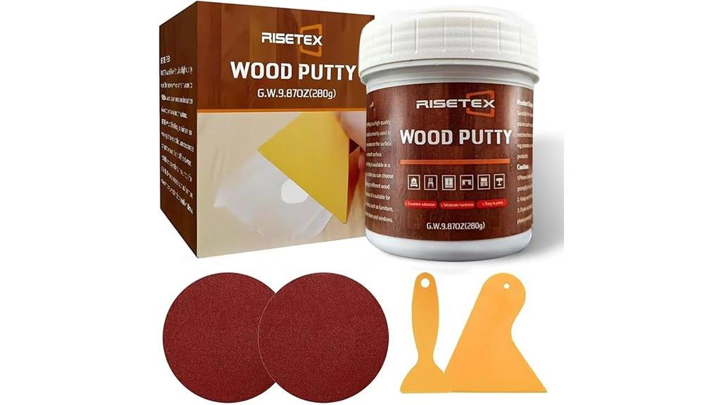 white wood filler putty
