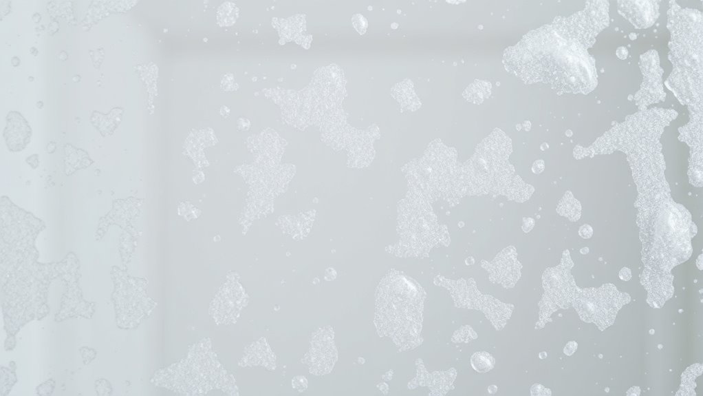 whitish soap residue buildup