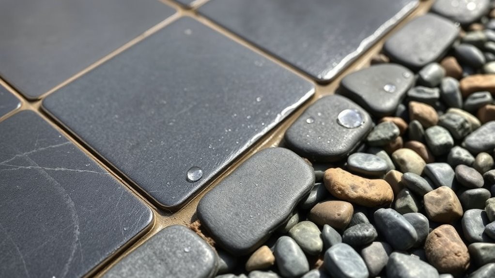 wicking resistant stone selection