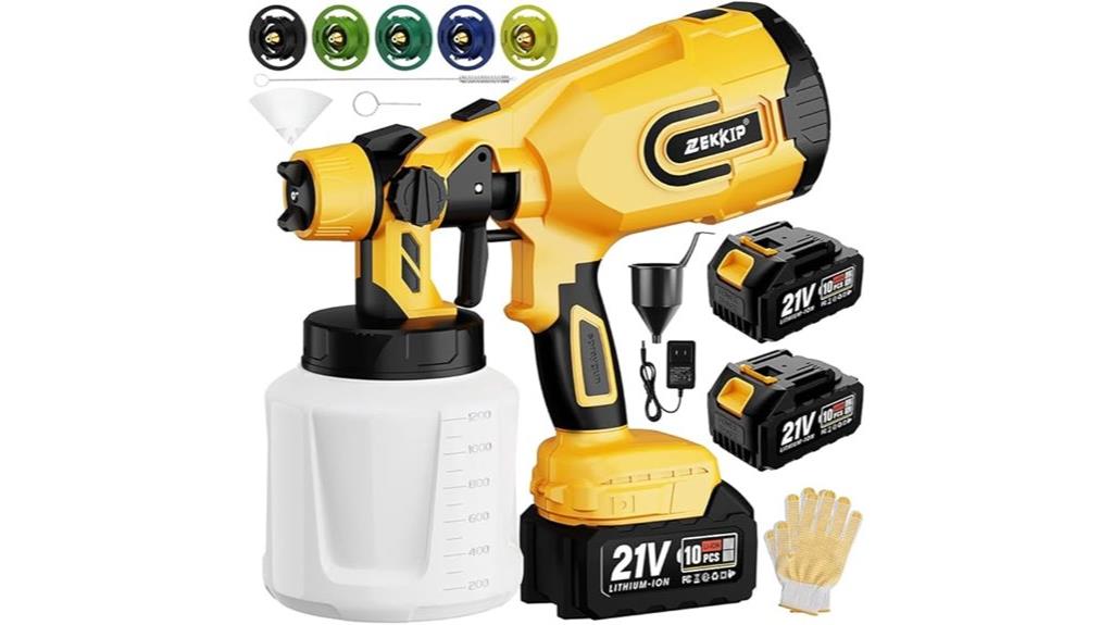 wireless battery powered paint sprayer