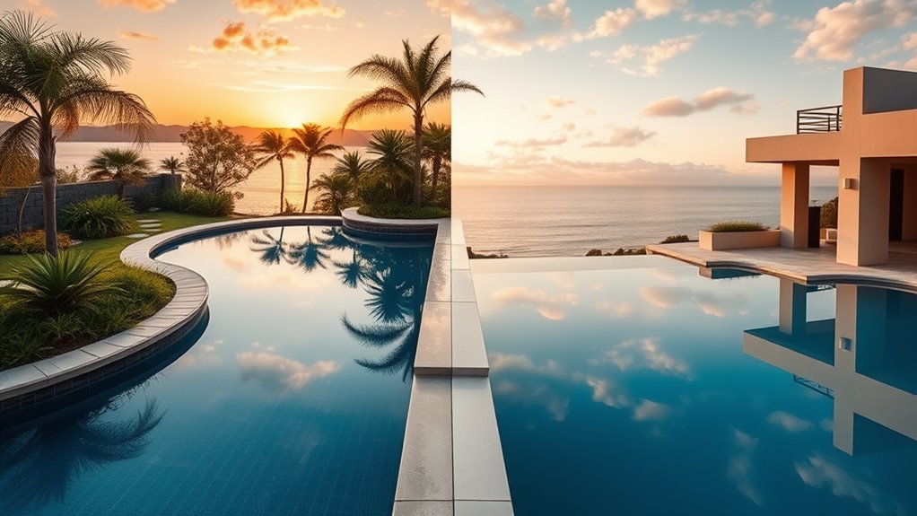 custom vs prefab infinity pools