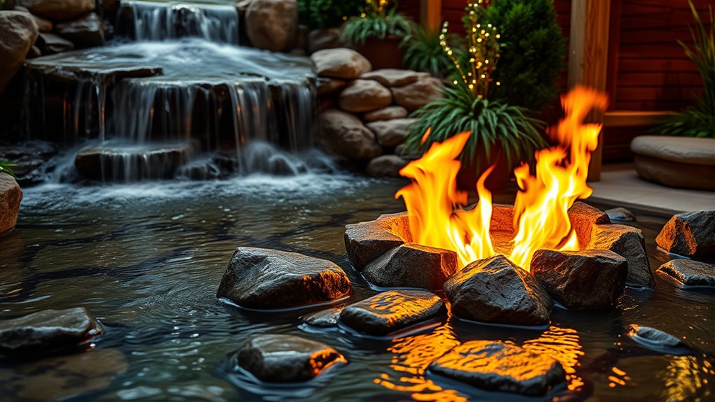 fire water feature fusion