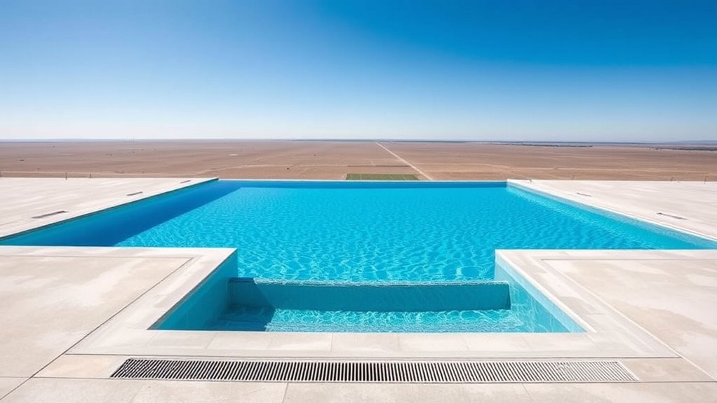 flat ground pool design