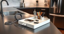 kitchen cord and accessory organization