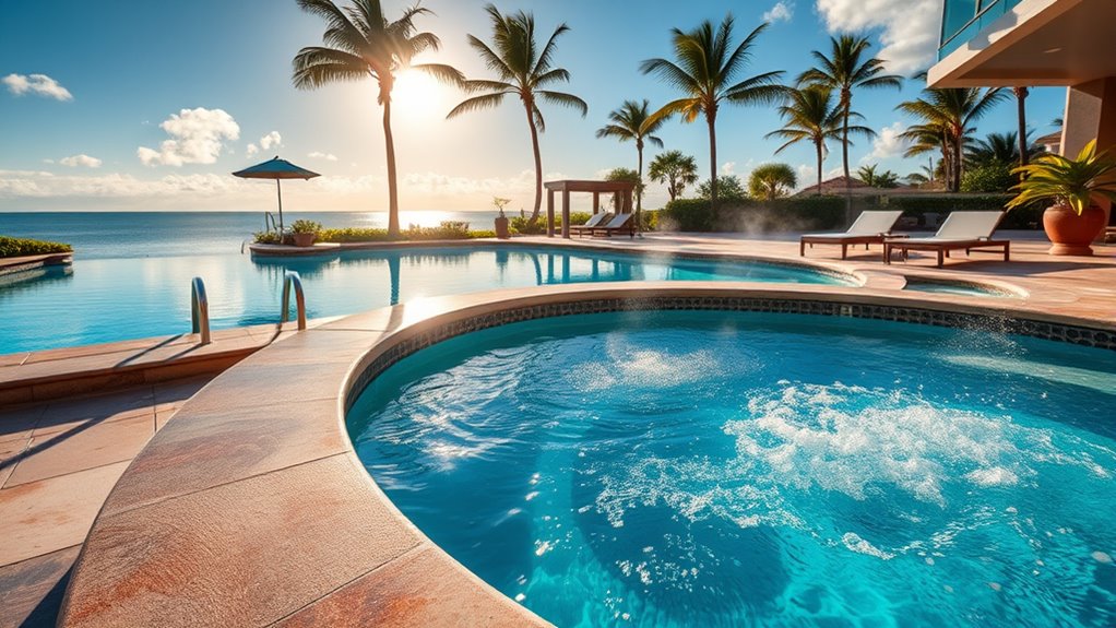 luxury backyard pool experience