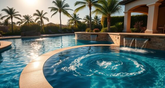 luxury pools with spas