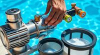pool maintenance equipment inspection