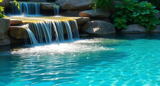 pool waterfall tranquility features