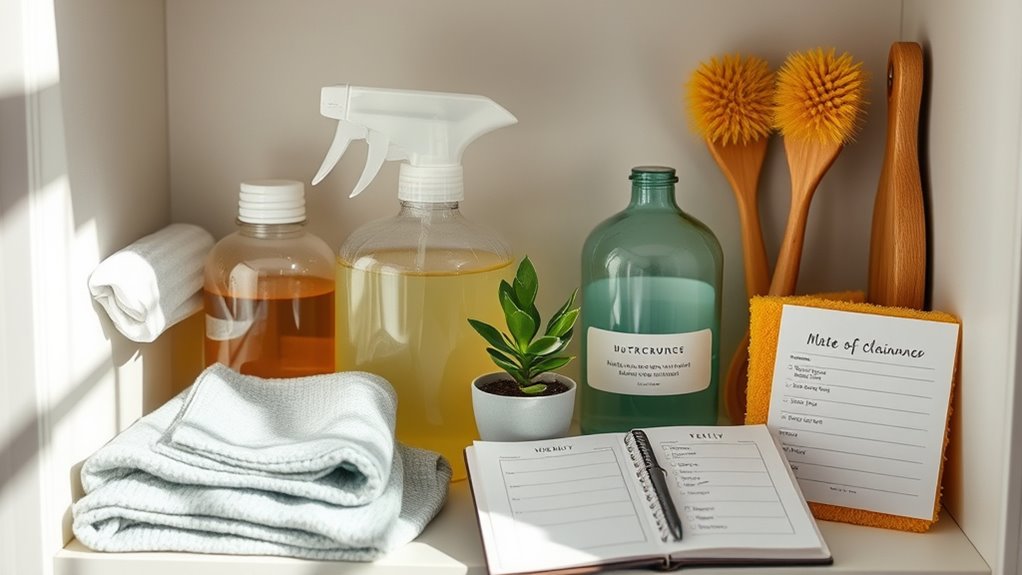 sustainable cleaning with time management