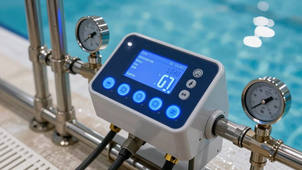 adjust chlorine monitor levels