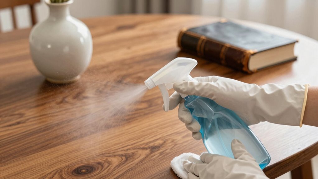 effective spray disinfectant application