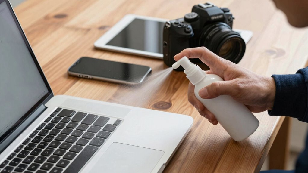 electronic damage from sprays