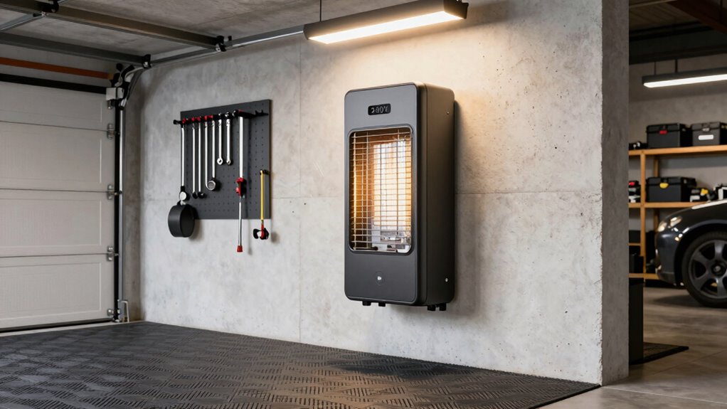 evaluate garage heating needs