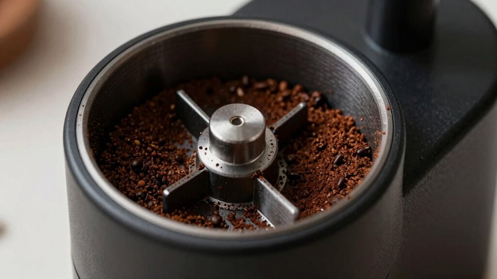 grinder design influences coffee retention