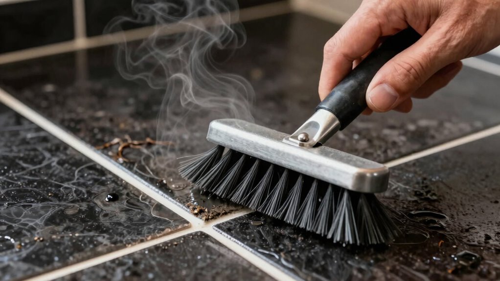 heat and brush cleaning