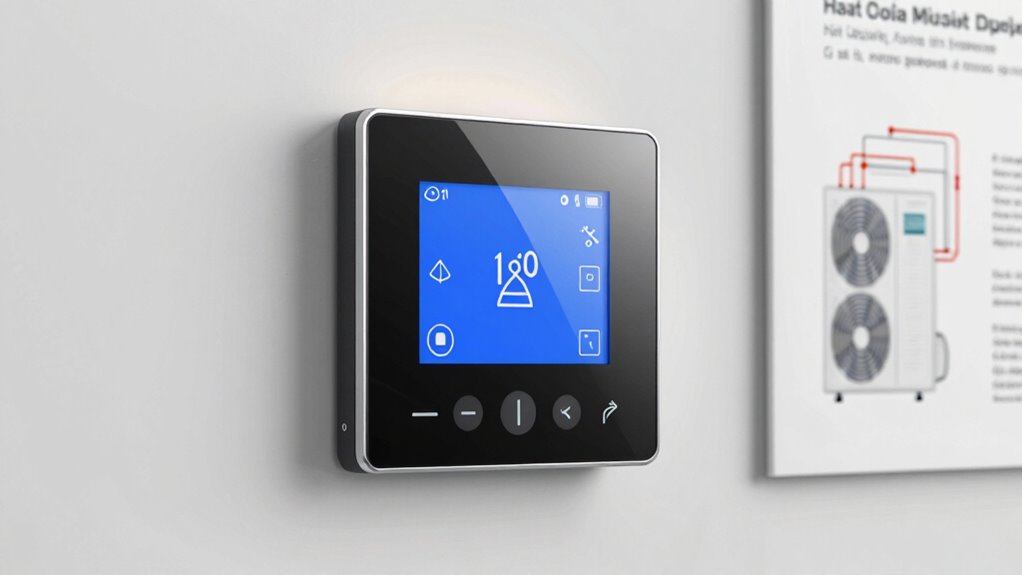 heat pump thermostat features