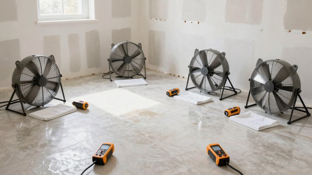 initial water damage response