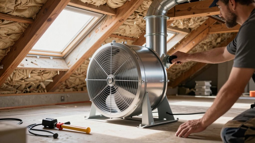 install duct booster fan properly