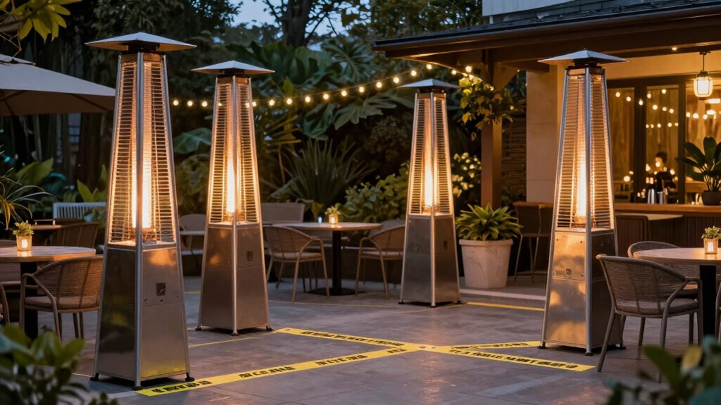 maintain proper clearance distances