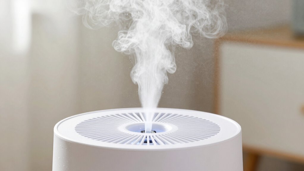 mineral deposits from evaporated water