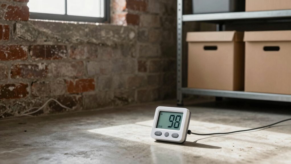 monitor basement moisture levels