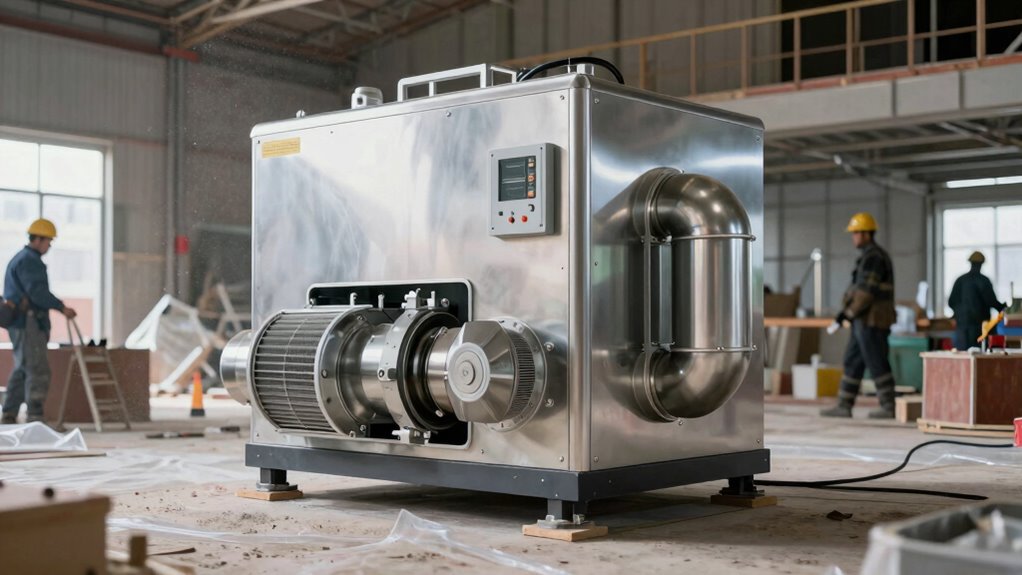 negative air machine filtration process