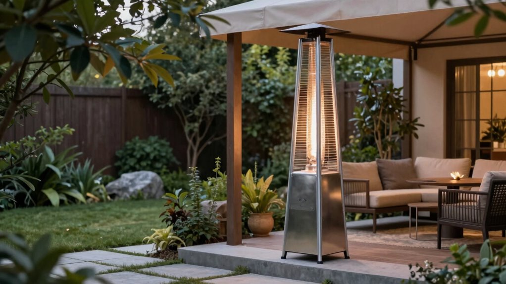 optimal patio heater placement