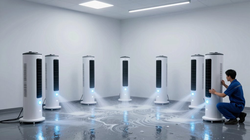 optimize air mover placement