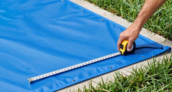 pool safety cover measurement