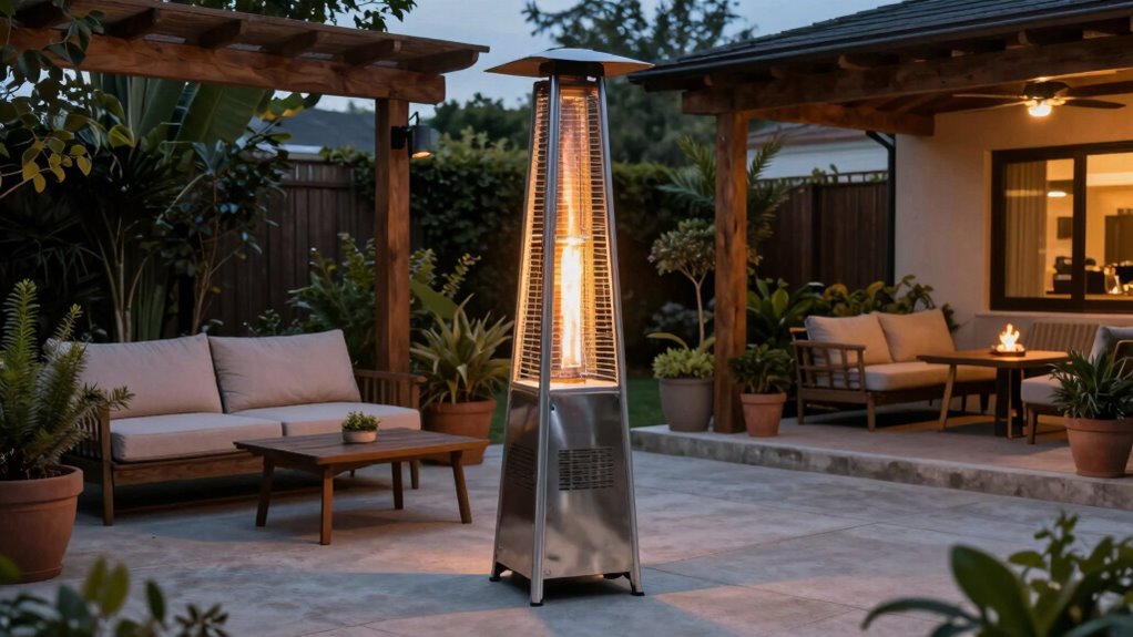 safe patio heater placement