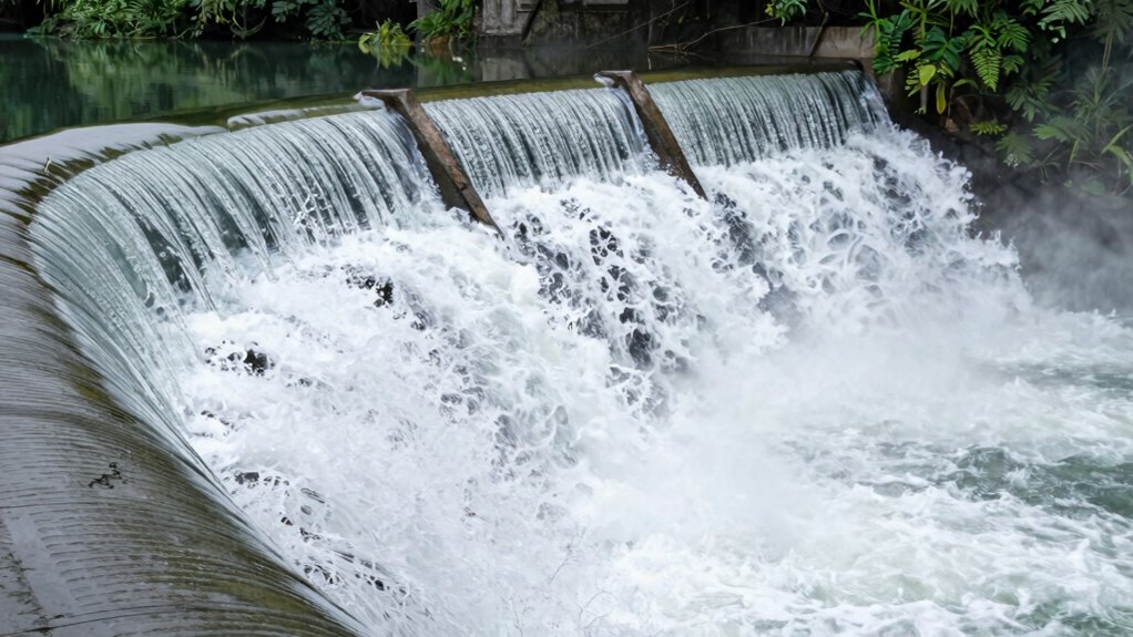 smooth gentle monitored spillways