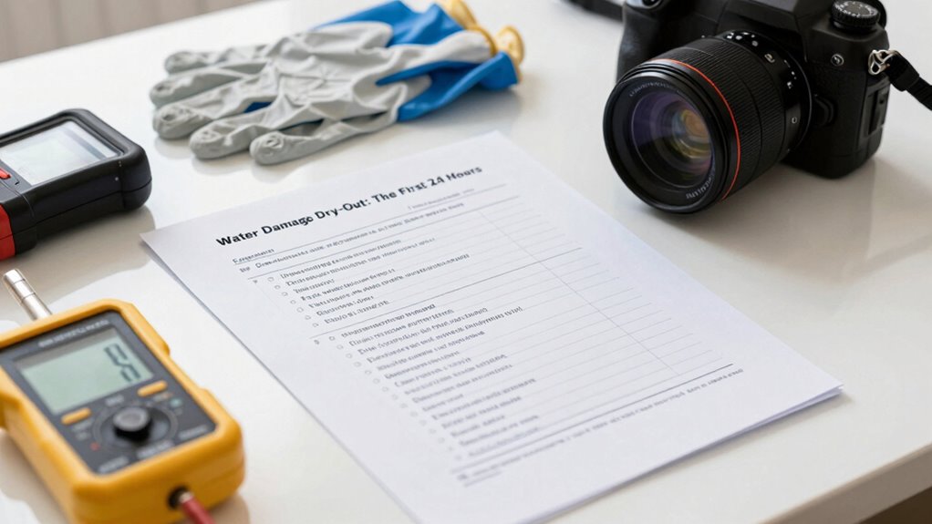 thorough damage documentation process