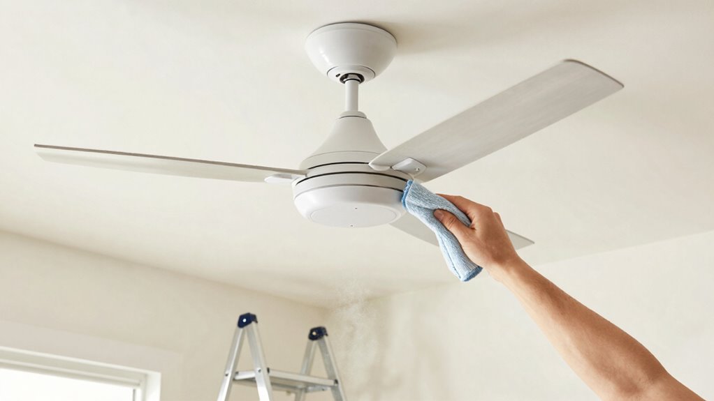 ceiling fan cleaning tips