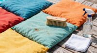 clean cushions before swimming