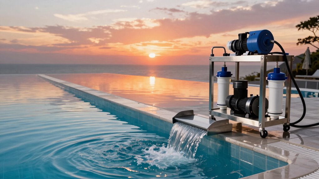 efficient infinity pool circulation