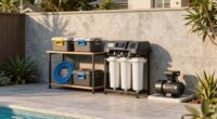 efficient pool equipment arrangement