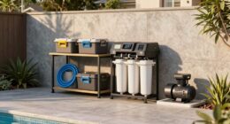 efficient pool equipment arrangement