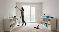 efficient room cleaning sequence