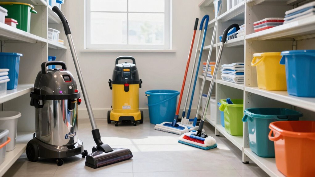 ergonomic organized cleaning tools