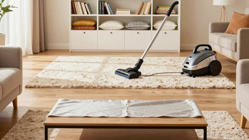 layered cleaning with organized storage