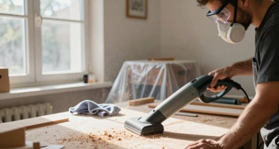 minimize dust during projects