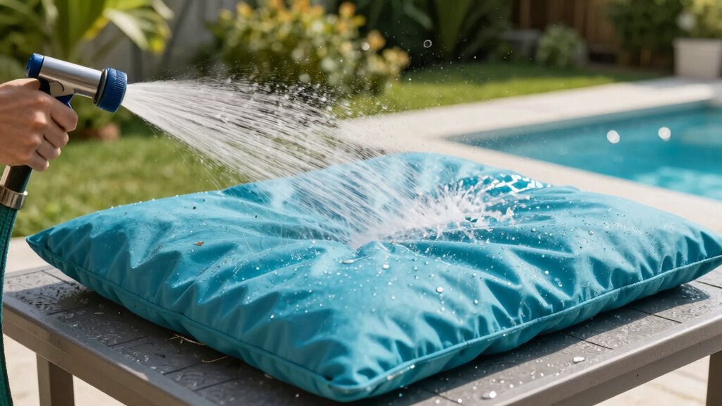 outdoor cushion cleaning tips